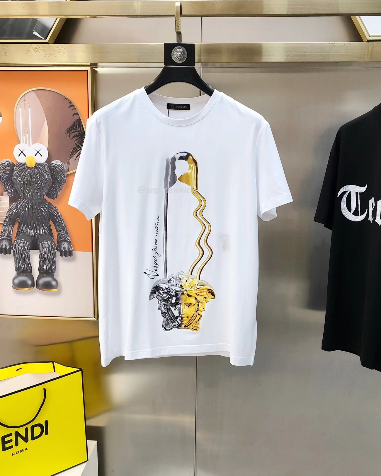 Versace Pattern Medusa Logo Printed Cotton T Shirt (9) - www.newkick.vip